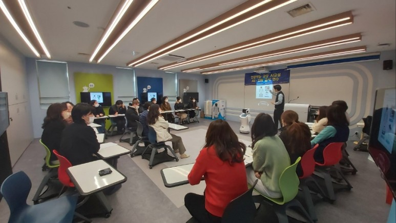 렌쥴리에듀테인먼트 & 서울교육청 신나는 AI교실 시범학교 송파 개롱초등학교 인공지능로봇...