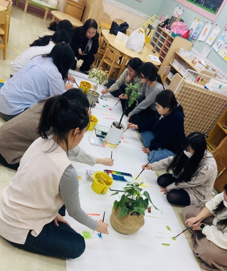 렌쥴리에듀테인먼트 감성교육 웃는그림프로젝트.안성유치원 교사 교육 