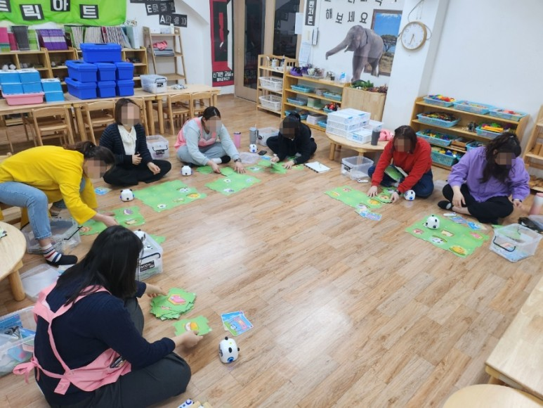 렌쥴리에듀테인먼트 유치부 인공지능 코딩  & 새나유치원 교사 교육  
