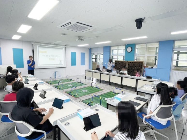 렌쥴리에듀테인먼트 인공지능 코딩 & 충남 청룡초등학교 AI교실 2024.7.16.(화) 