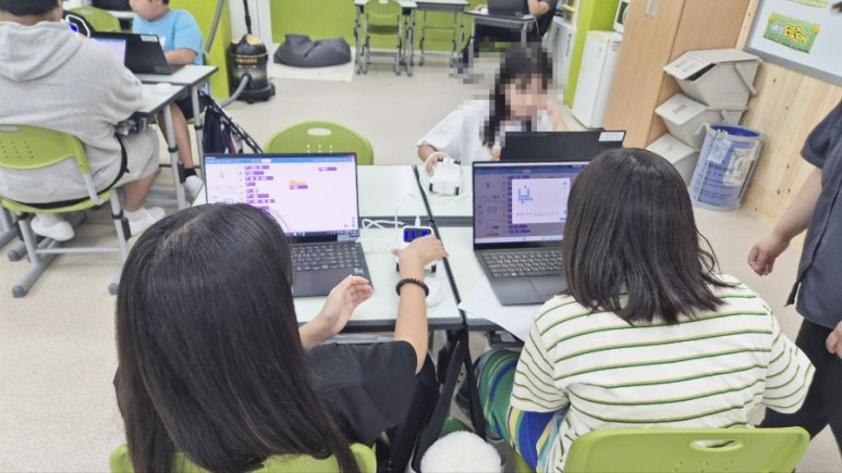 렌쥴리 인공지능 코딩수업 & 백령초등학교 인천과학정보원 결대로 찾아가는 코딩교실  ...