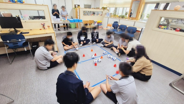 렌쥴리에듀테인먼트 인공지능 코딩 & 신현중학교 특수반 AI교실 렌쥴리 AI교실
