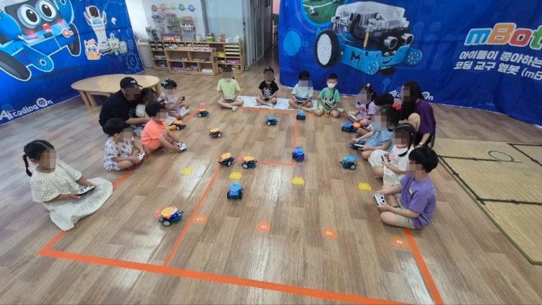 렌쥴리에듀테인먼트 인공지능 코딩 & 천안 불무초등학교 병설유치원  8.12(월) 