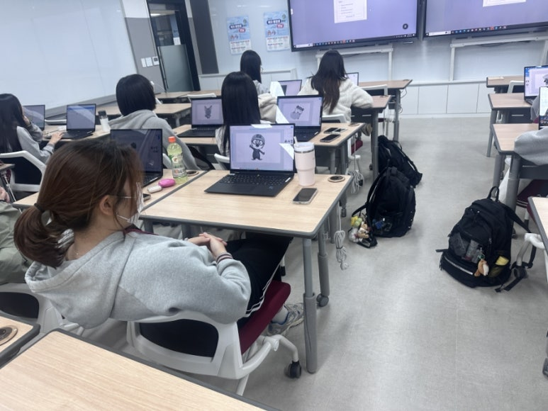 렌쥴리에듀테인먼트 레이저박스 &천안 복자여자중학교 동아리 수업